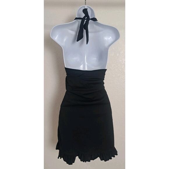 Assets Spanx 1-PC Skirted Swimsuit/Halter Dress XL Black Tummy Control Modest - Picture 6 of 9